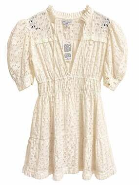 NWT Monsoon and Beyond Goan Summer Hand-Embroidered Cotton Eyelet Dress Bridal
